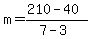 m=%28210-40%29%2F%287-3%29