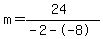 m=%2824%29%2F%28-2--8%29