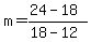 m=%2824-18%29%2F%2818-12%29