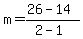 m=%2826-14%29%2F%282-1%29