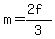 m=%282f%29%2F3