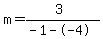 m=%283%29%2F%28-1--4%29