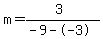 m=%283%29%2F%28-9--3%29
