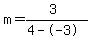m=%283%29%2F%284--3%29