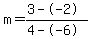 m=%283--2%29%2F%284--6%29