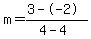 m=%283--2%29%2F%284-4%29