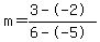 m=%283--2%29%2F%286--5%29