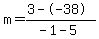 m=%283--38%29%2F%28-1-5%29