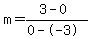 m=%283-0%29%2F%280--3%29