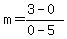 m=%283-0%29%2F%280-5%29