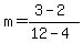 m=%283-2%29%2F%2812-4%29