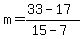 m=%2833-17%29%2F%2815-7%29
