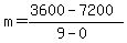 m=%283600-7200%29%2F%289-0%29