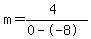 m=%284%29%2F%280--8%29