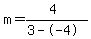 m=%284%29%2F%283--4%29