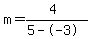 m=%284%29%2F%285--3%29