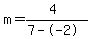 m=%284%29%2F%287--2%29