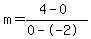 m=%284-0%29%2F%280--2%29