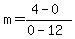 m=%284-0%29%2F%280-12%29