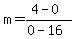m=%284-0%29%2F%280-16%29