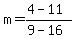 m=%284-11%29%2F%289-16%29