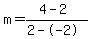 m=%284-2%29%2F%282--2%29