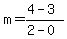 m=%284-3%29%2F%282-0%29