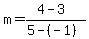 m=%284-3%29%2F%285-%28-1%29%29