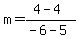 m=%284-4%29%2F%28-6-5%29