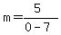 m=%285%29%2F%280-7%29