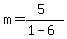 m=%285%29%2F%281-6%29