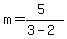 m=%285%29%2F%283-2%29