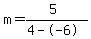 m=%285%29%2F%284--6%29