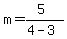 m=%285%29%2F%284-3%29