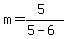 m=%285%29%2F%285-6%29