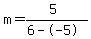 m=%285%29%2F%286--5%29