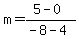 m=%285-0%29%2F%28-8-4%29
