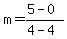 m=%285-0%29%2F%284-4%29