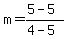 m=%285-5%29%2F%284-5%29