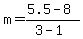 m=%285.5-8%29%2F%283-1%29