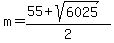 m=%2855%2Bsqrt%286025%29%29%2F2