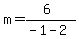 m=%286%29%2F%28-1-2%29