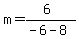 m=%286%29%2F%28-6-8%29