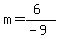 m=%286%29%2F%28-9%29