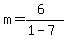 m=%286%29%2F%281-7%29