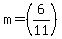 m=%286%2F11%29