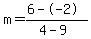 m=%286--2%29%2F%284-9%29