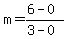 m=%286-0%29%2F%283-0%29