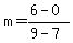 m=%286-0%29%2F%289-7%29
