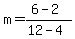 m=%286-2%29%2F%2812-4%29